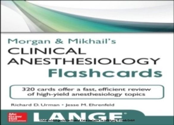 Morgan and Mikhail's Clinical Anesthesiology Flashcards main product photo