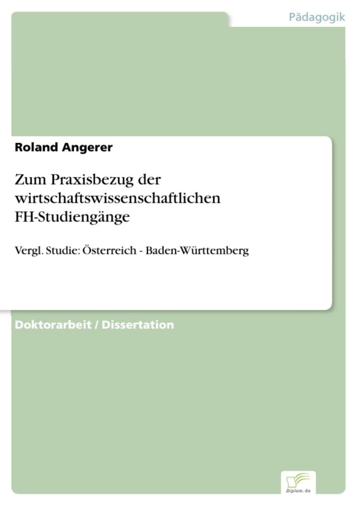 Zum Praxisbezug der wirtschaftswissenschaftlichen FH-Studiengänge main product photo