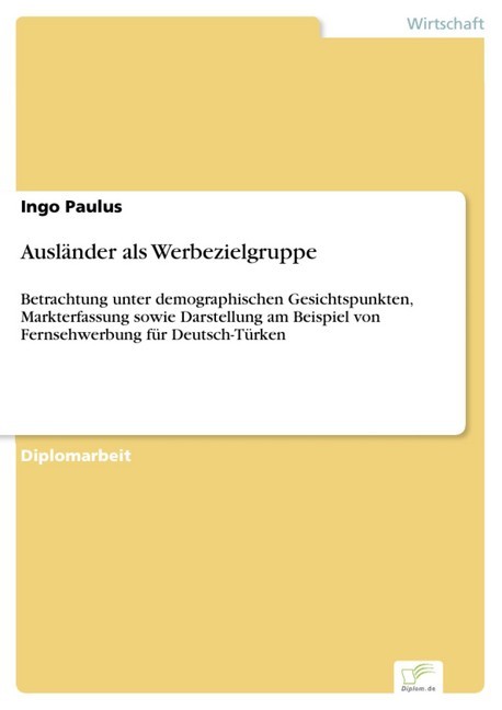 Ausländer als Werbezielgruppe main product photo