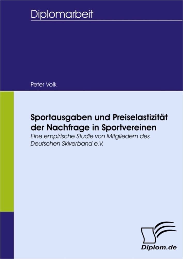 Sportausgaben und Preiselastizität der Nachfrage in Sportvereinen main product photo