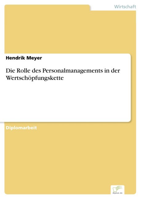 Die Rolle des Personalmanagements in der Wertschöpfungskette main product photo