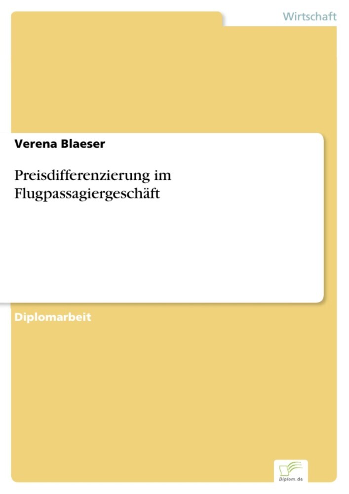 Preisdifferenzierung im Flugpassagiergeschäft main product photo