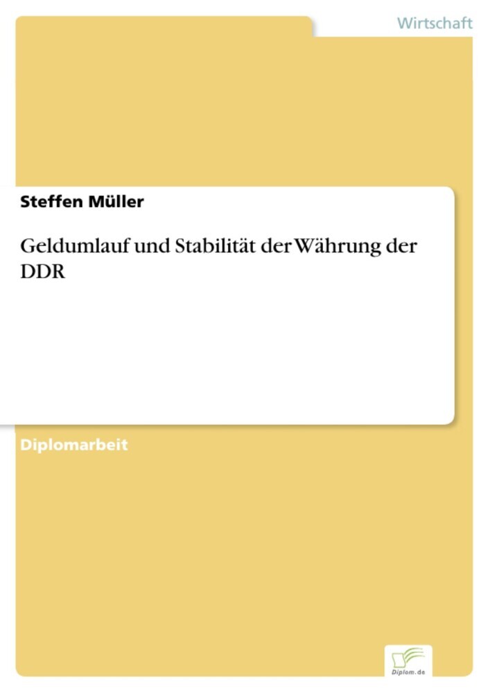 Geldumlauf und Stabilität der Währung der DDR main product photo
