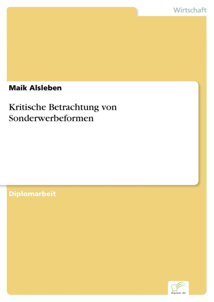 Kritische Betrachtung von Sonderwerbeformen main product photo
