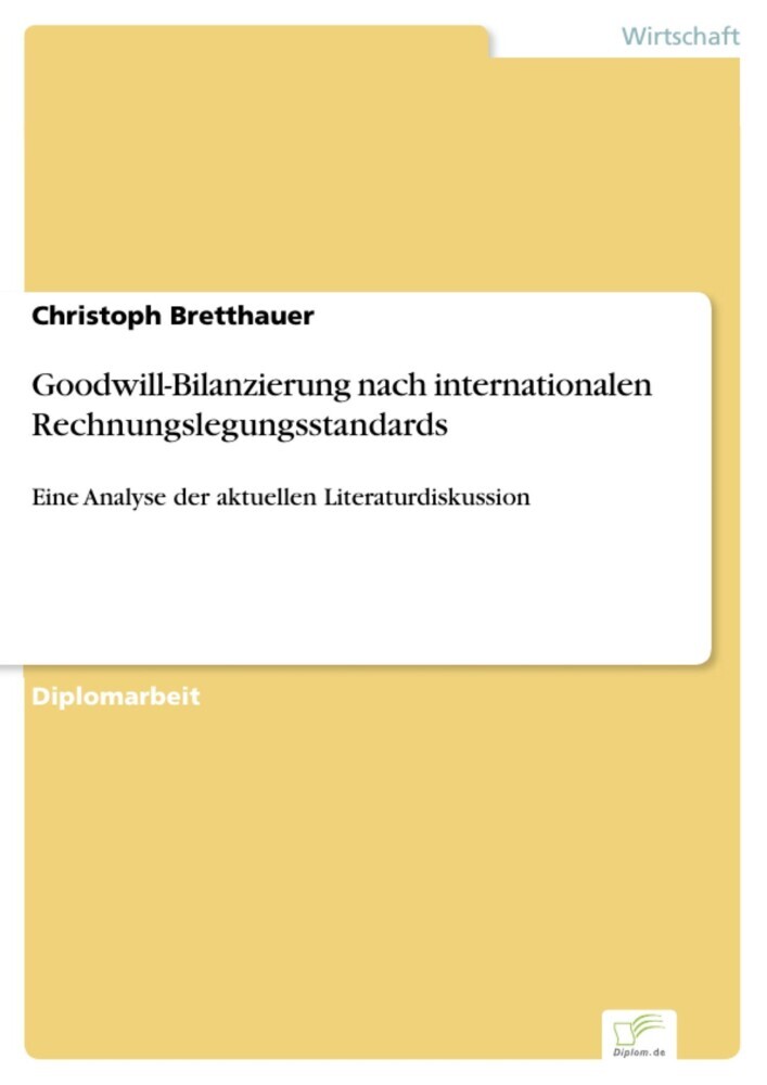 Goodwill-Bilanzierung nach internationalen Rechnungslegungsstandards main product photo