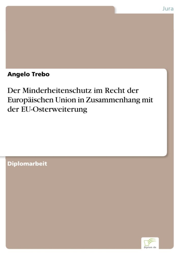 Der Minderheitenschutz im Recht der Europäischen Union in Zusammenhang mit der EU-Osterweiterung main product photo