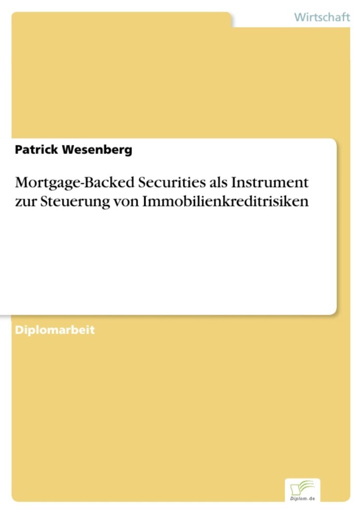 Mortgage-Backed Securities als Instrument zur Steuerung von Immobilienkreditrisiken main product photo