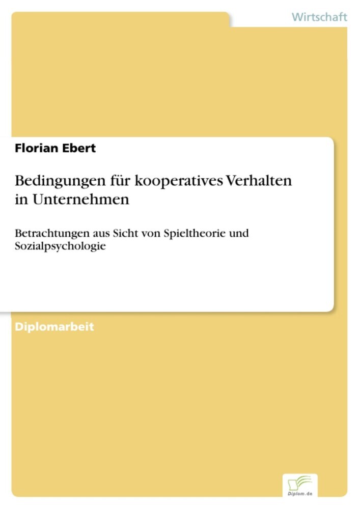 Bedingungen für kooperatives Verhalten in Unternehmen main product photo