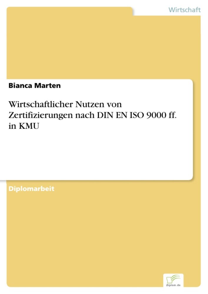 Wirtschaftlicher Nutzen von Zertifizierungen nach DIN EN ISO 9000 ff. in KMU main product photo