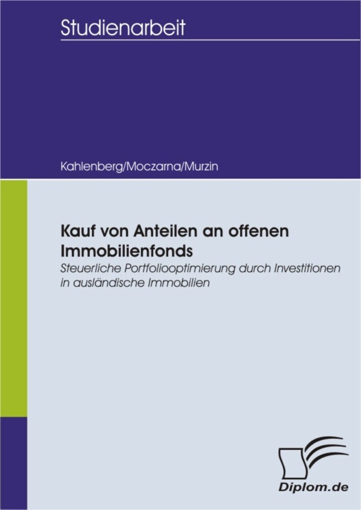 Kauf von Anteilen an offenen Immobilienfonds main product photo