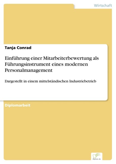 Einführung einer Mitarbeiterbewertung als Führungsinstrument eines modernen Personalmanagement main product photo