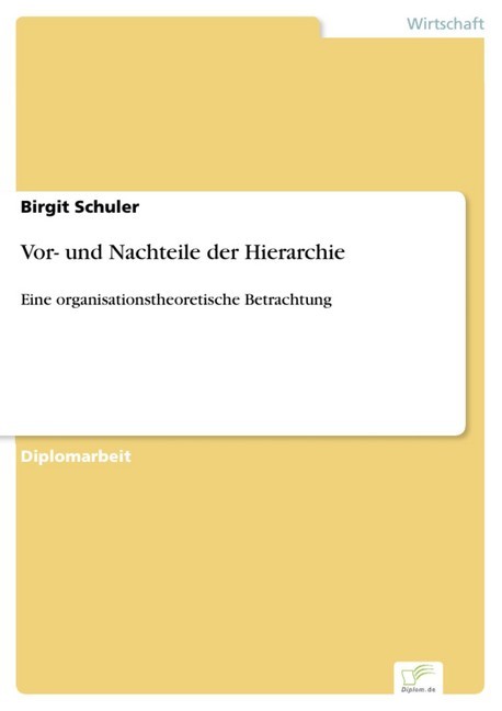 Vor- und Nachteile der Hierarchie main product photo
