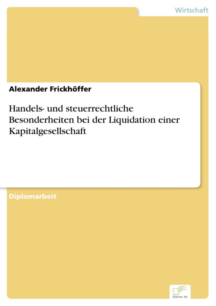 Handels- und steuerrechtliche Besonderheiten bei der Liquidation einer Kapitalgesellschaft main product photo