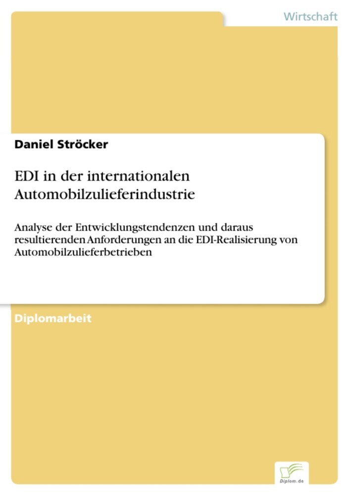 EDI in der internationalen Automobilzulieferindustrie main product photo
