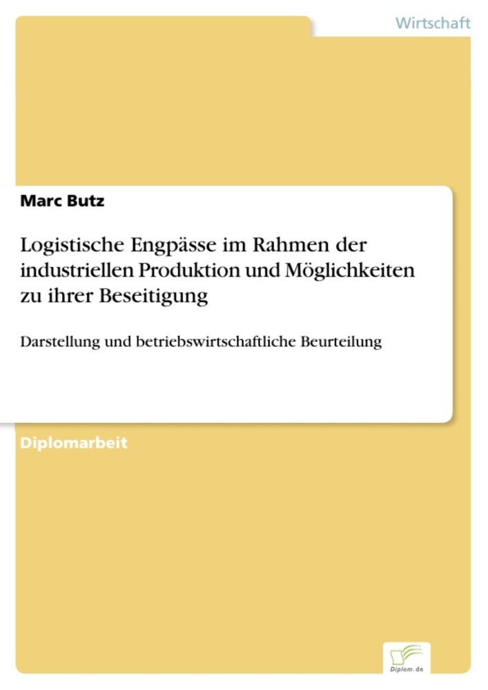 Logistische Engpässe im Rahmen der industriellen Produktion und Möglichkeiten zu ihrer Beseitigung main product photo