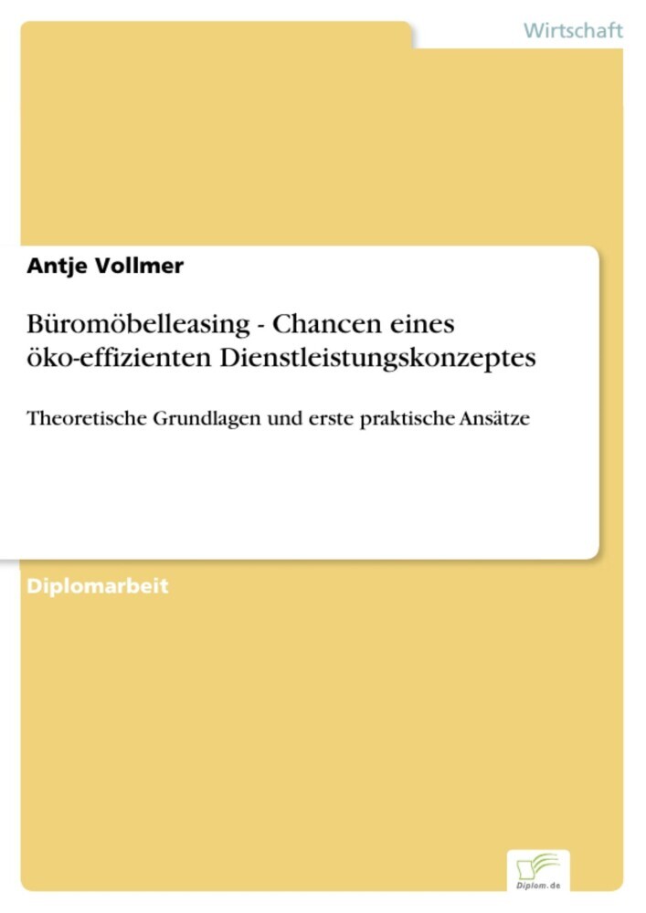 Büromöbelleasing - Chancen eines öko-effizienten Dienstleistungskonzeptes main product photo