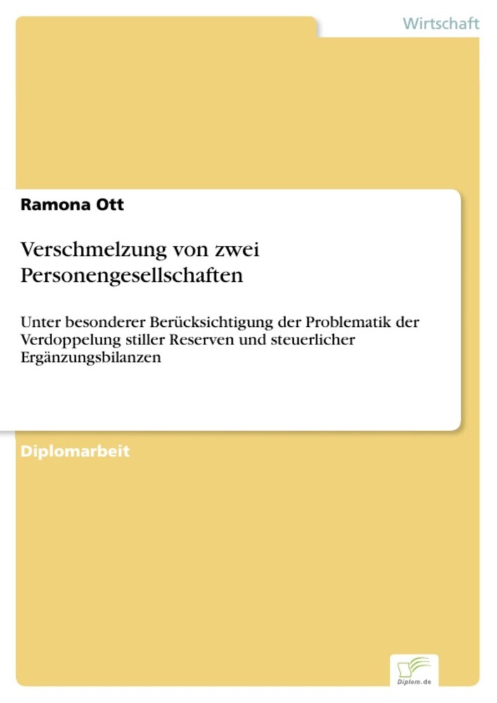 Verschmelzung von zwei Personengesellschaften main product photo