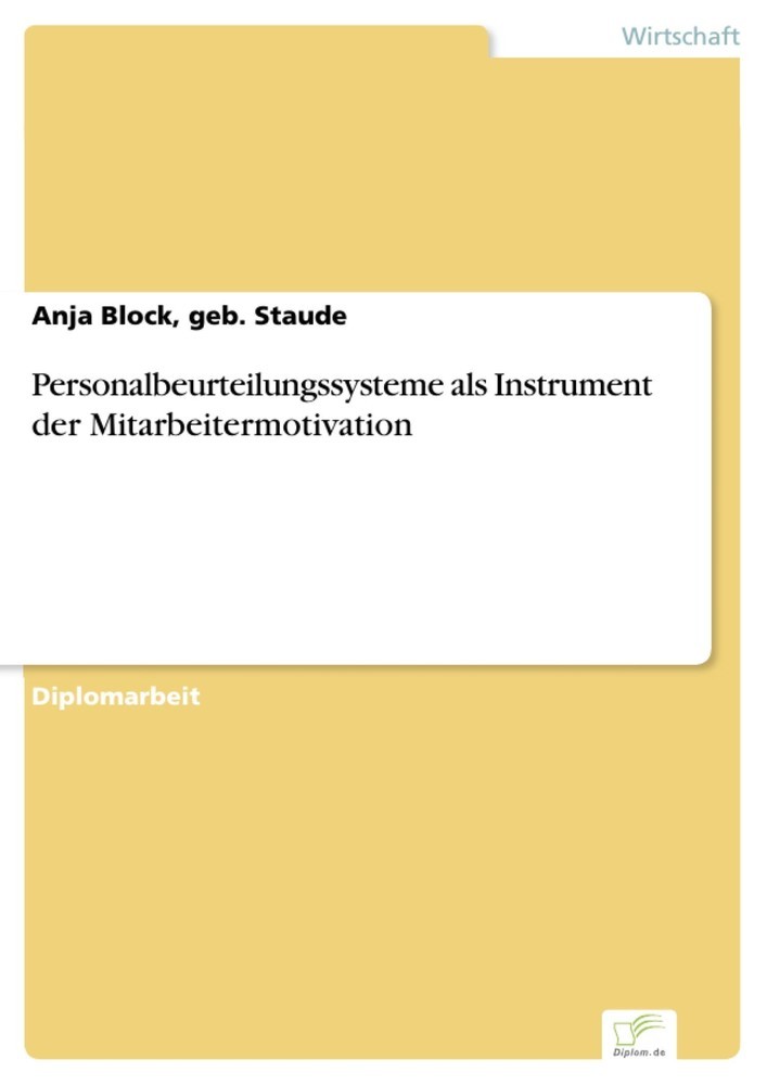 Personalbeurteilungssysteme als Instrument der Mitarbeitermotivation main product photo