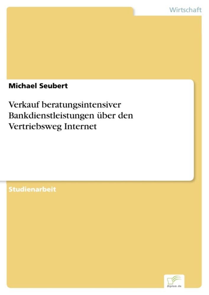 Verkauf beratungsintensiver Bankdienstleistungen über den Vertriebsweg Internet main product photo