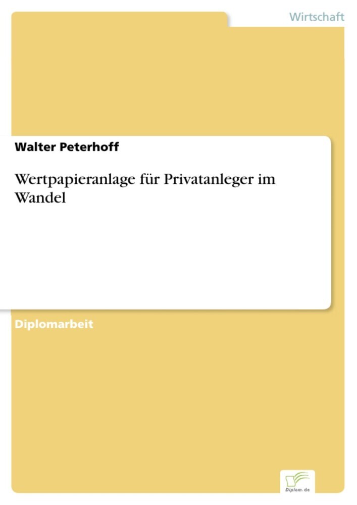 Wertpapieranlage für Privatanleger im Wandel main product photo