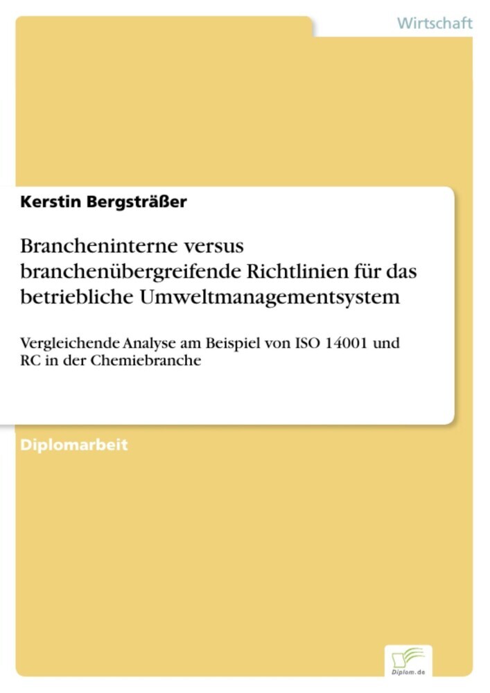 Brancheninterne versus branchenübergreifende Richtlinien für das betriebliche Umweltmanagementsystem main product photo