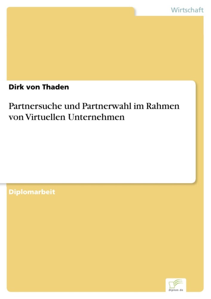 Partnersuche und Partnerwahl im Rahmen von Virtuellen Unternehmen main product photo