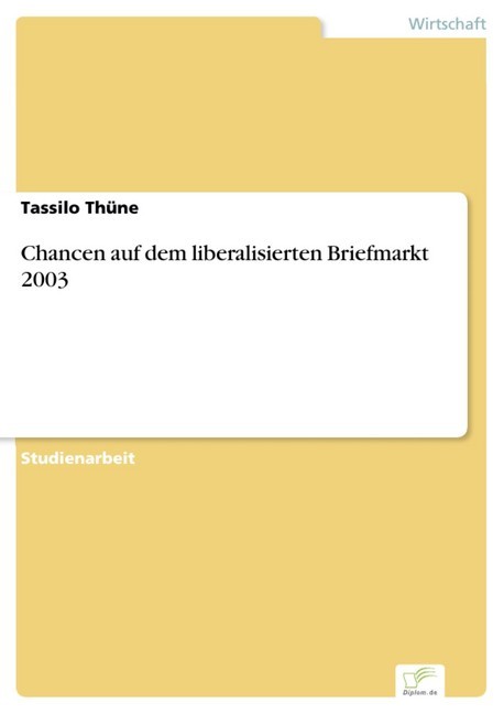 Chancen auf dem liberalisierten Briefmarkt 2003 main product photo
