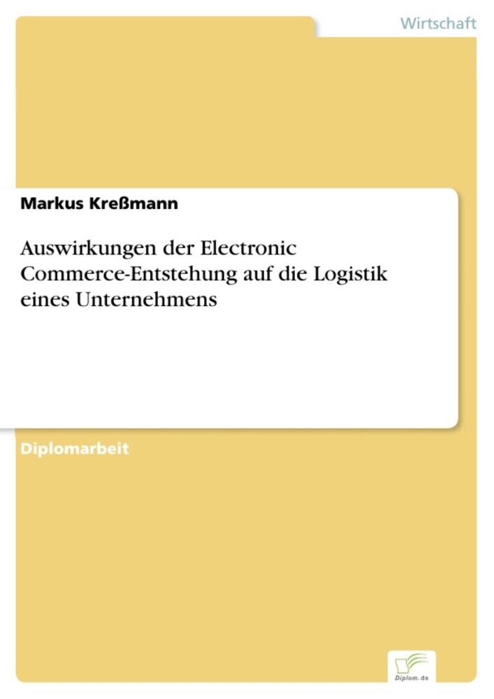 Auswirkungen der Electronic Commerce-Entstehung auf die Logistik eines Unternehmens main product photo