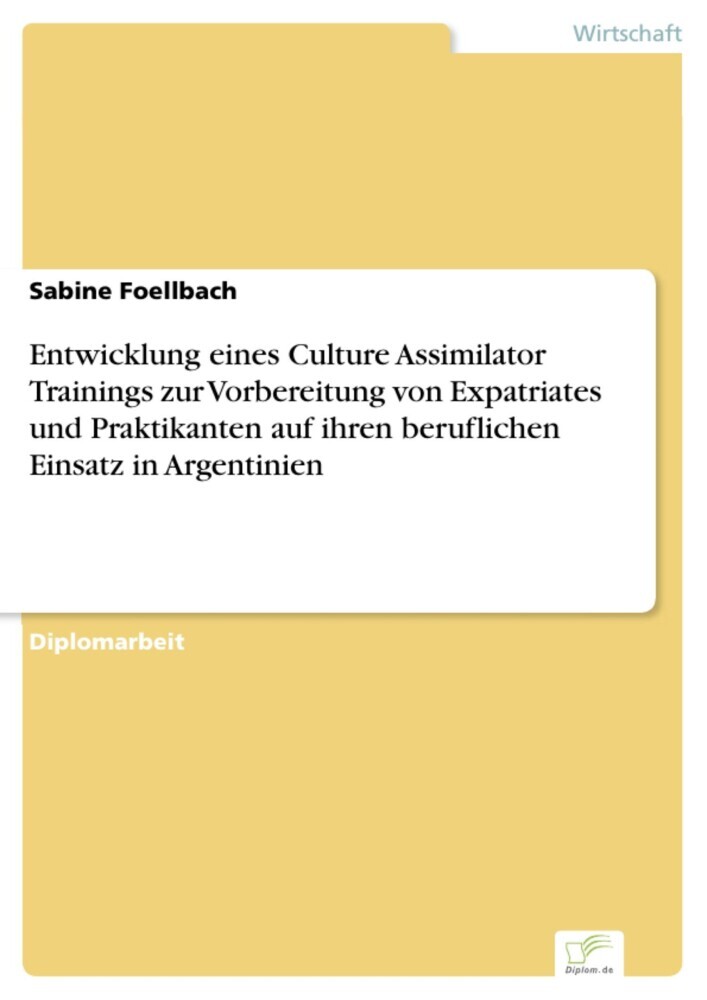Entwicklung eines Culture Assimilator Trainings zur Vorbereitung von Expatriates und Praktikanten auf ihren beruflichen Einsatz in Argentinien main product photo