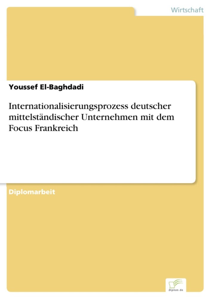 Internationalisierungsprozess deutscher mittelständischer Unternehmen mit dem Focus Frankreich main product photo
