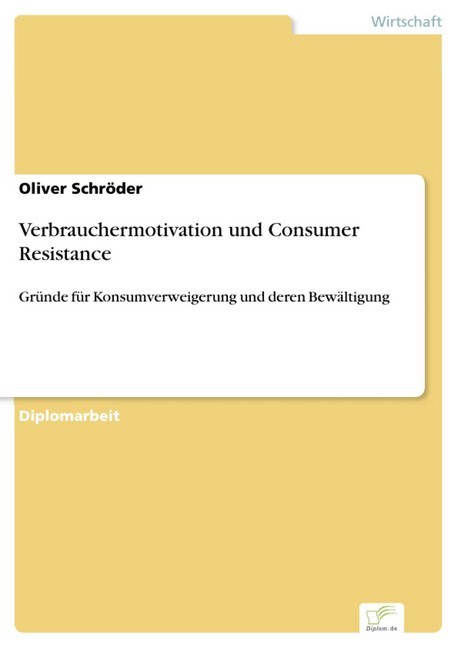 Verbrauchermotivation und Consumer Resistance main product photo