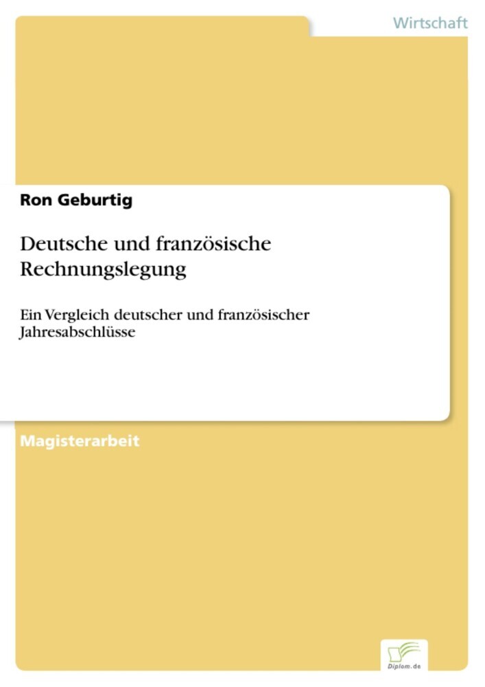 Deutsche und französische Rechnungslegung main product photo