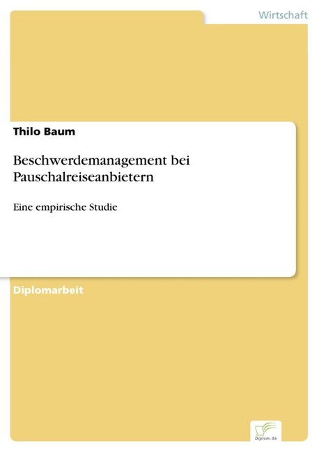 Beschwerdemanagement bei Pauschalreiseanbietern main product photo