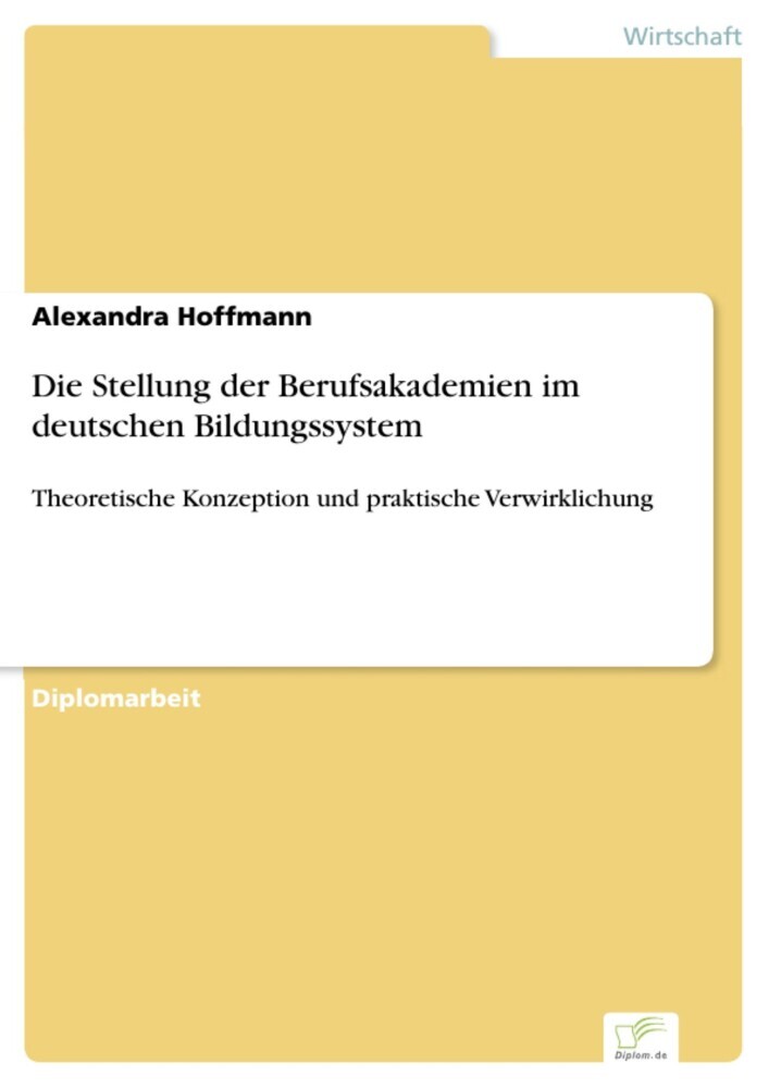 Die Stellung der Berufsakademien im deutschen Bildungssystem main product photo