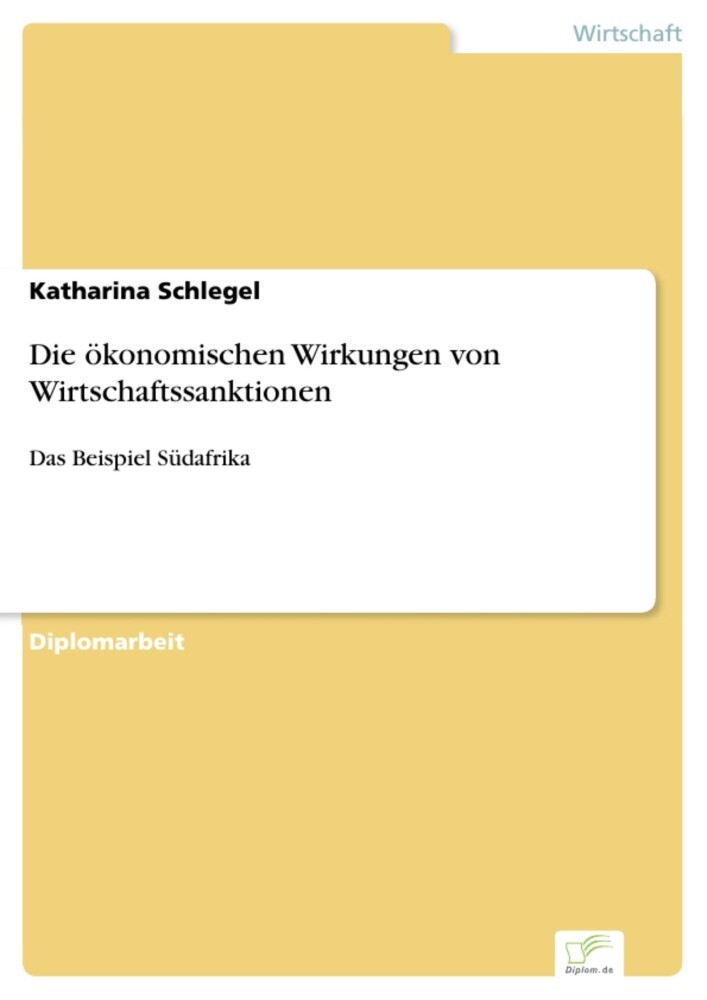 Die ökonomischen Wirkungen von Wirtschaftssanktionen main product photo