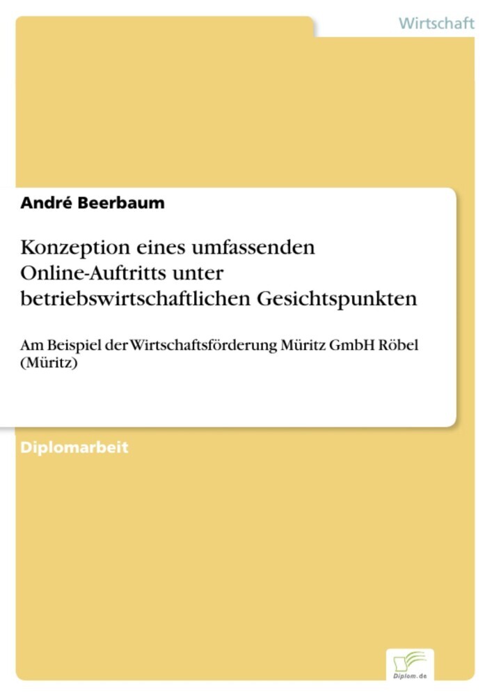 Konzeption eines umfassenden Online-Auftritts unter betriebswirtschaftlichen Gesichtspunkten main product photo