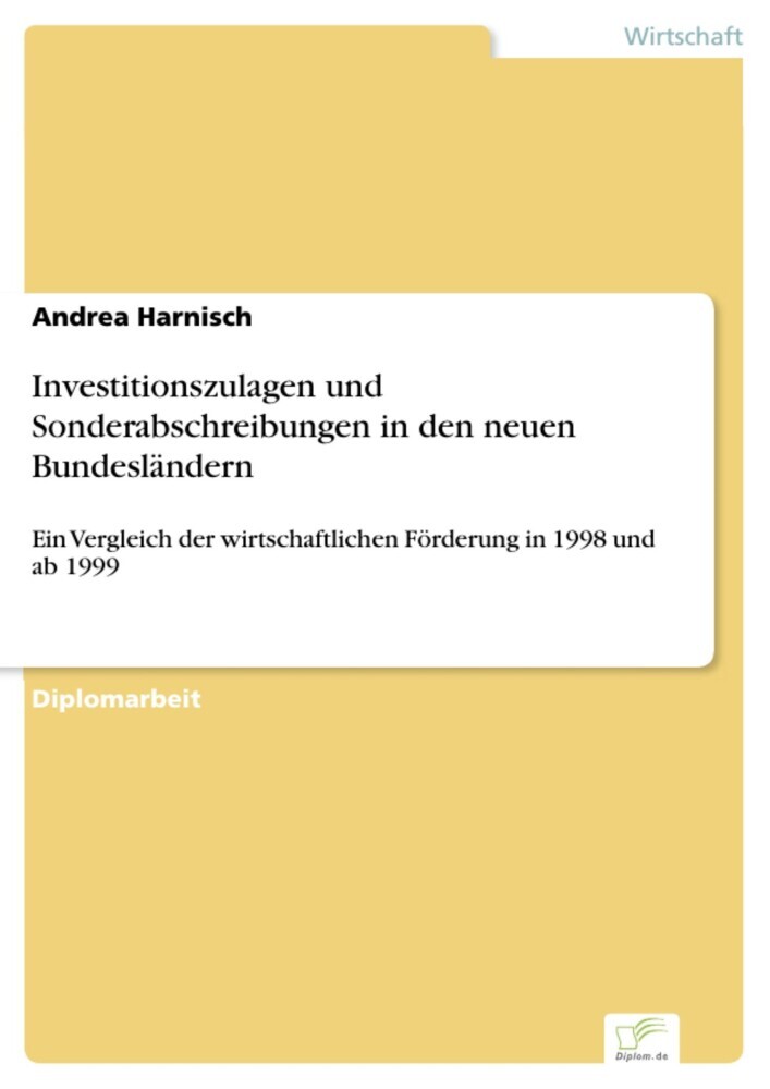 Investitionszulagen und Sonderabschreibungen in den neuen Bundesländern main product photo