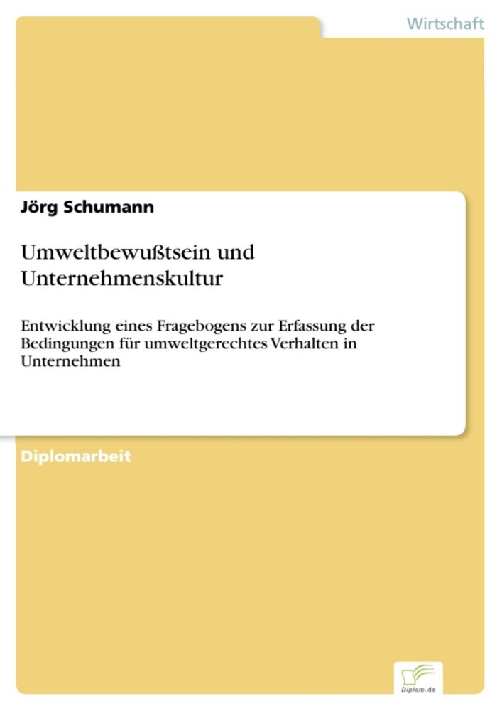 Umweltbewußtsein und Unternehmenskultur main product photo