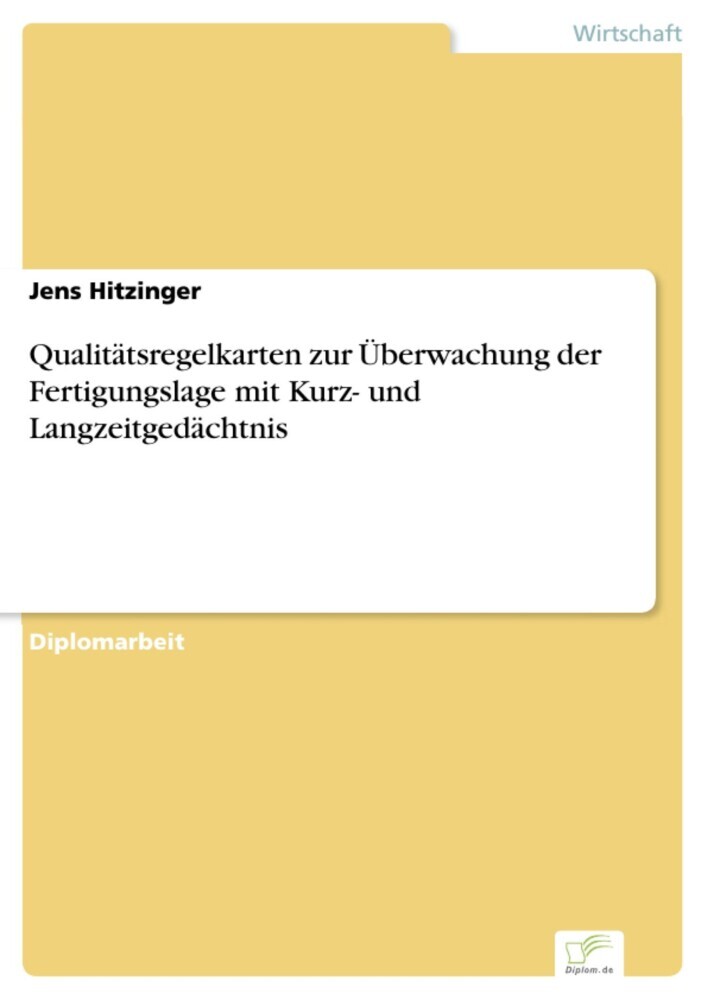 Qualitätsregelkarten zur Überwachung der Fertigungslage mit Kurz- und Langzeitgedächtnis main product photo