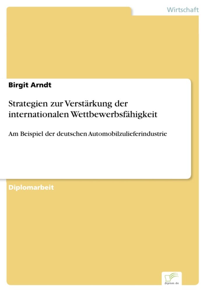 Strategien zur Verstärkung der internationalen Wettbewerbsfähigkeit main product photo