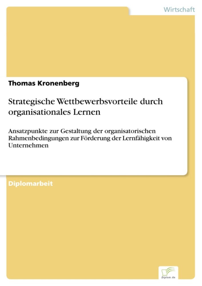 Strategische Wettbewerbsvorteile durch organisationales Lernen main product photo