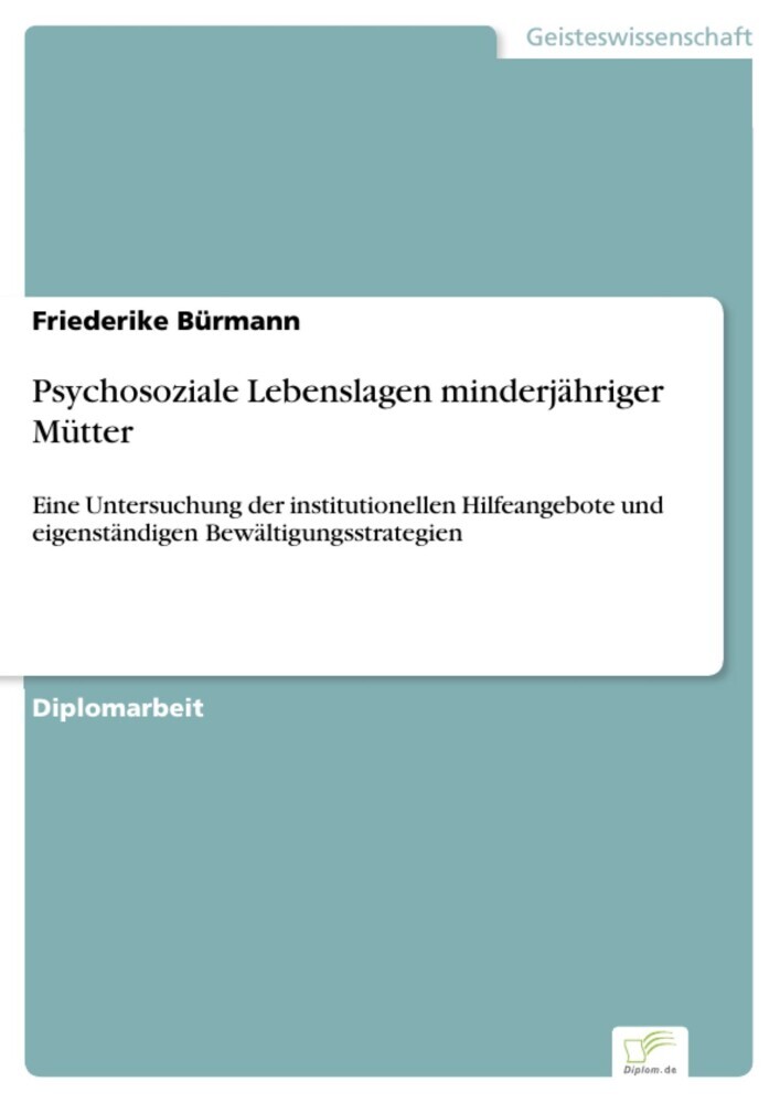 Psychosoziale Lebenslagen minderjähriger Mütter main product photo