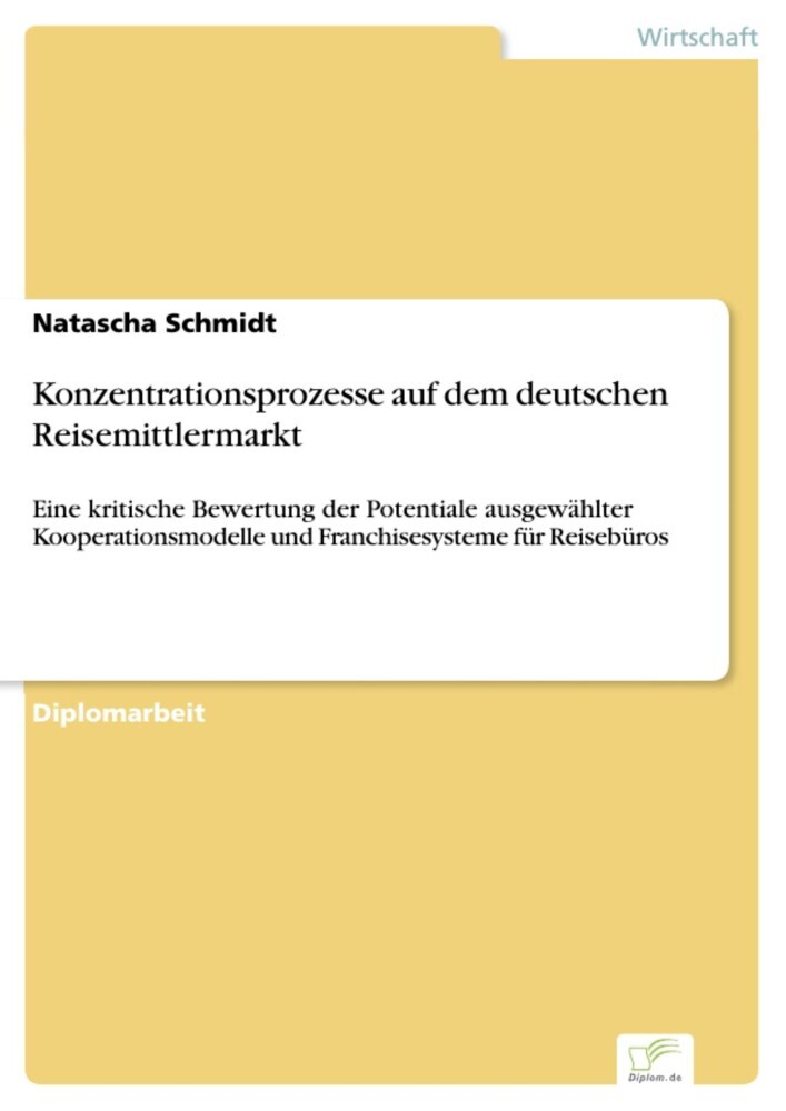 Konzentrationsprozesse auf dem deutschen Reisemittlermarkt main product photo
