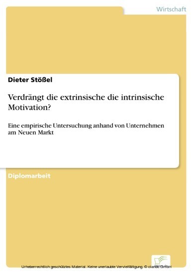 Verdrängt die extrinsische die intrinsische Motivation? main product photo