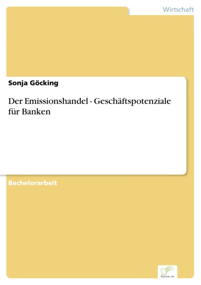 Der Emissionshandel - Geschäftspotenziale für Banken main product photo