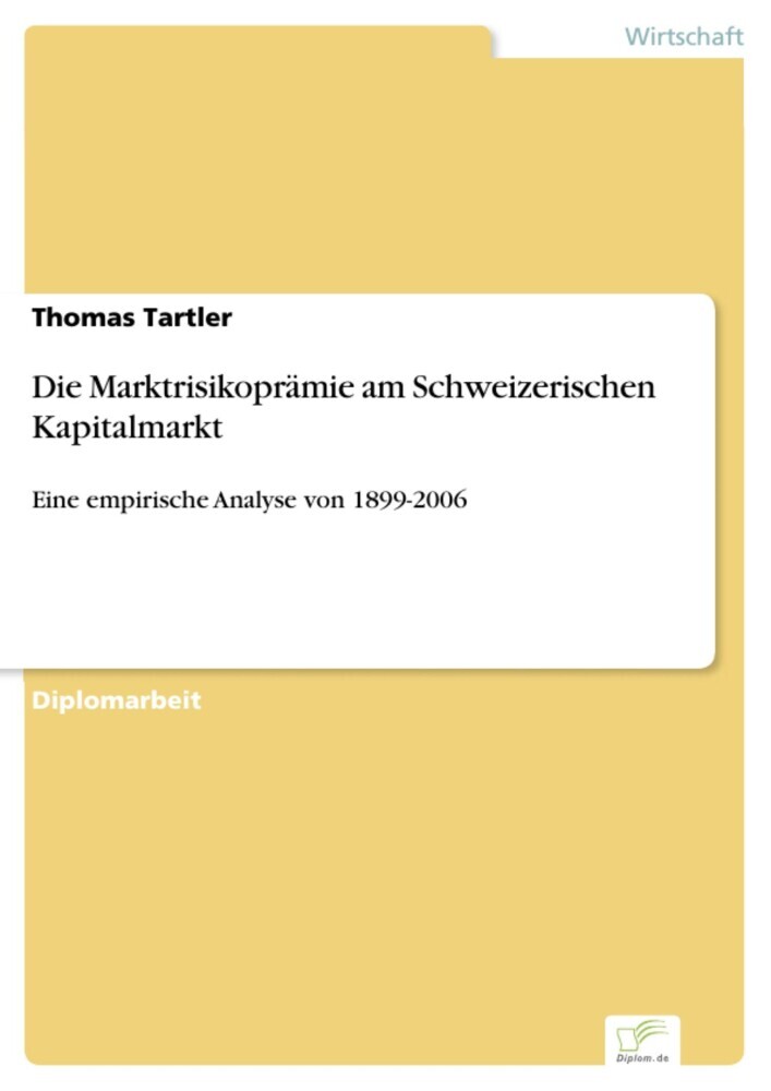 Die Marktrisikoprämie am Schweizerischen Kapitalmarkt main product photo