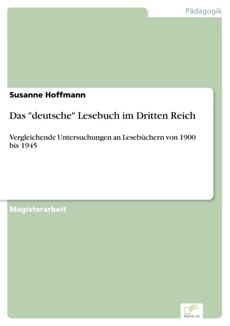 Das 'deutsche' Lesebuch im Dritten Reich main product photo