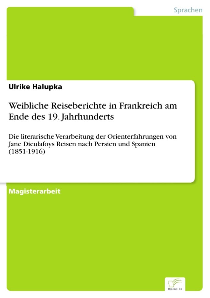 Weibliche Reiseberichte in Frankreich am Ende des 19. Jahrhunderts main product photo