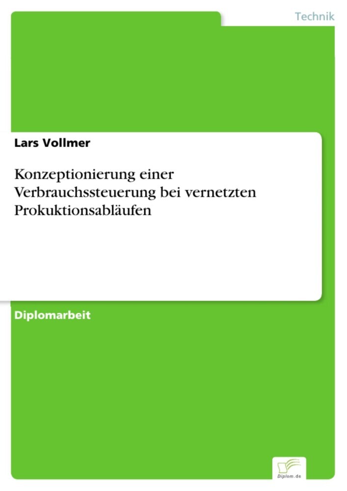 Konzeptionierung einer Verbrauchssteuerung bei vernetzten Prokuktionsabläufen main product photo