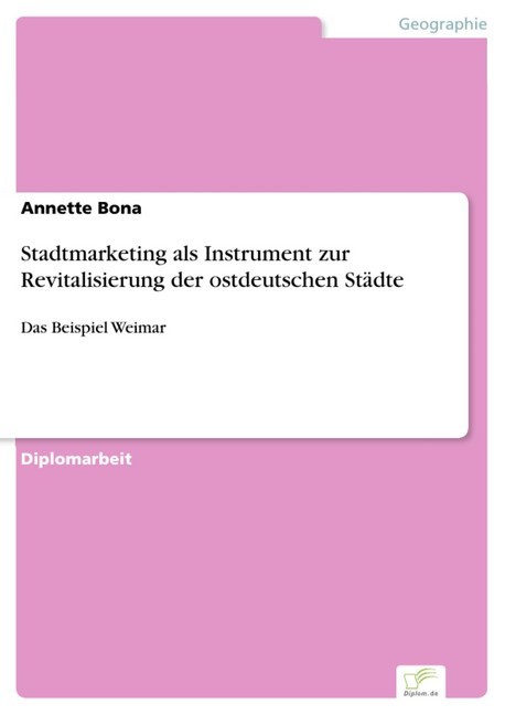 Stadtmarketing als Instrument zur Revitalisierung der ostdeutschen Städte main product photo